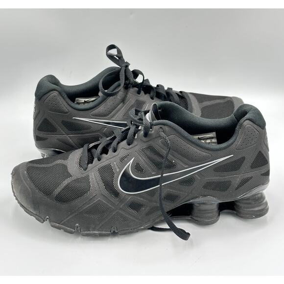 Y2K Nike 2011 Shox Turbo 454166-001 Black Running Shoe Sneaker Size 12 main image 5